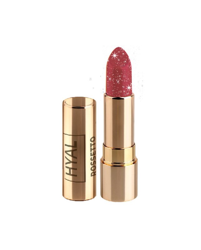 Hyaluron Glitzer Lippenstift – Ziegelrosa